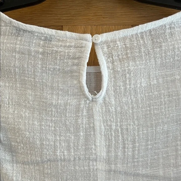 FAVLUX - Pretty White Ruffle Sleeve Blouse - Medium - Picture 8 of 16